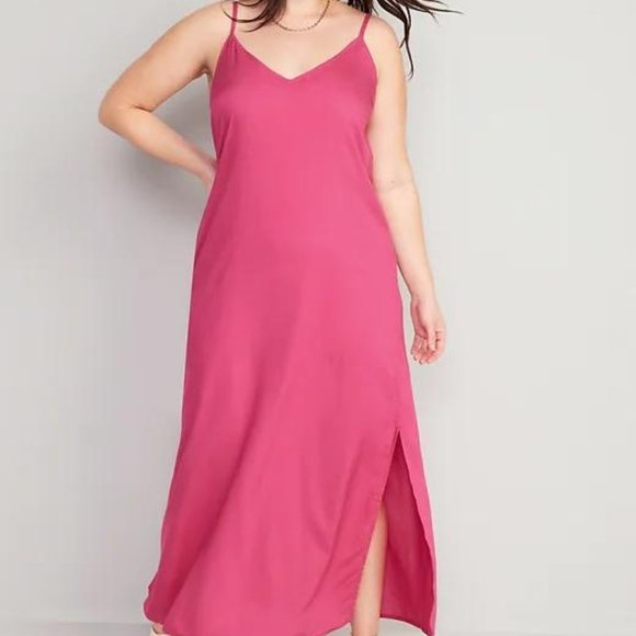 NEW Old Navy Tie-Back Maxi Slip Dress for Women - Picture 3 of 7